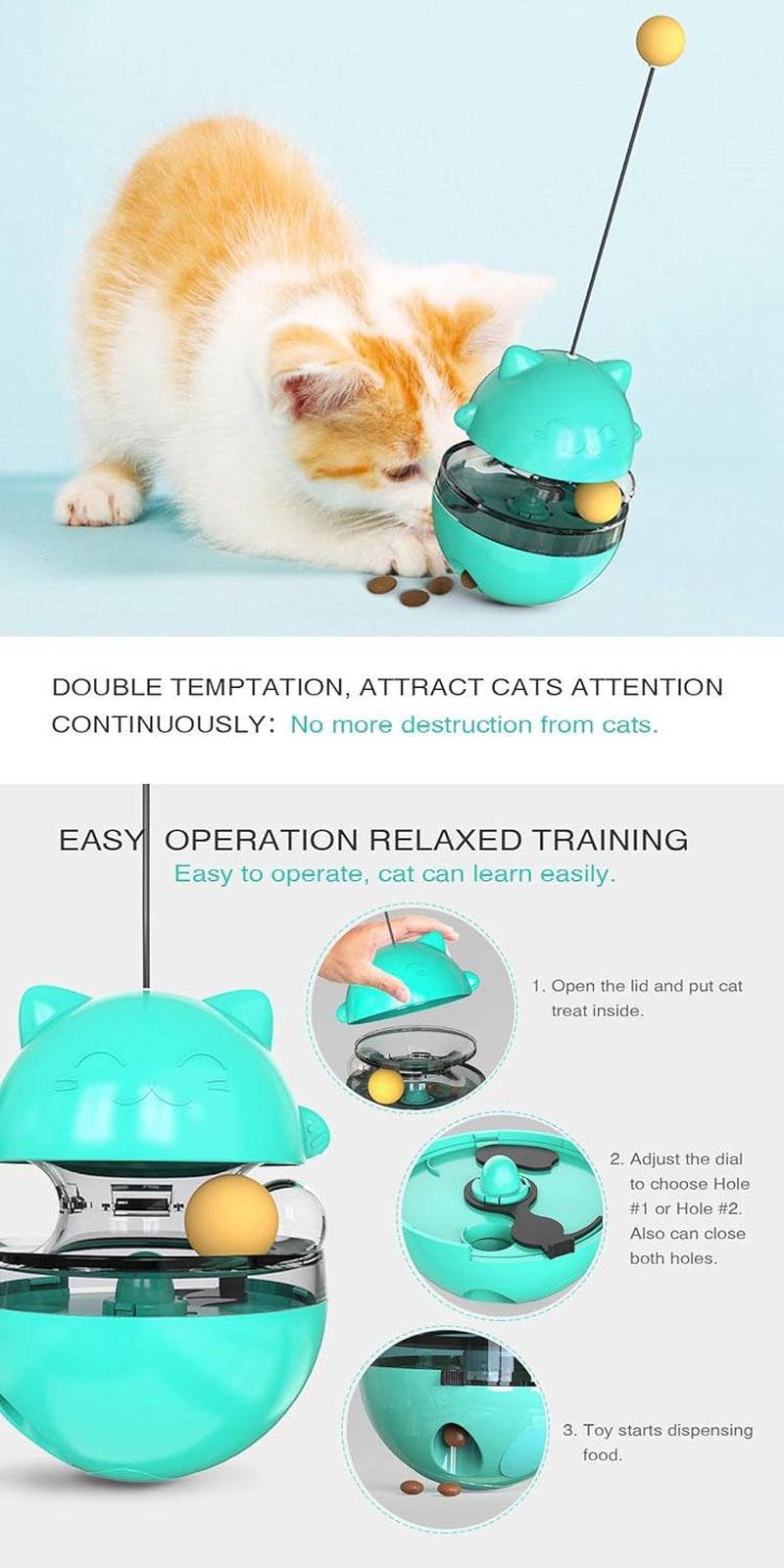 The Money Cat Missed the Ball(Turquoise) (Turquoise)