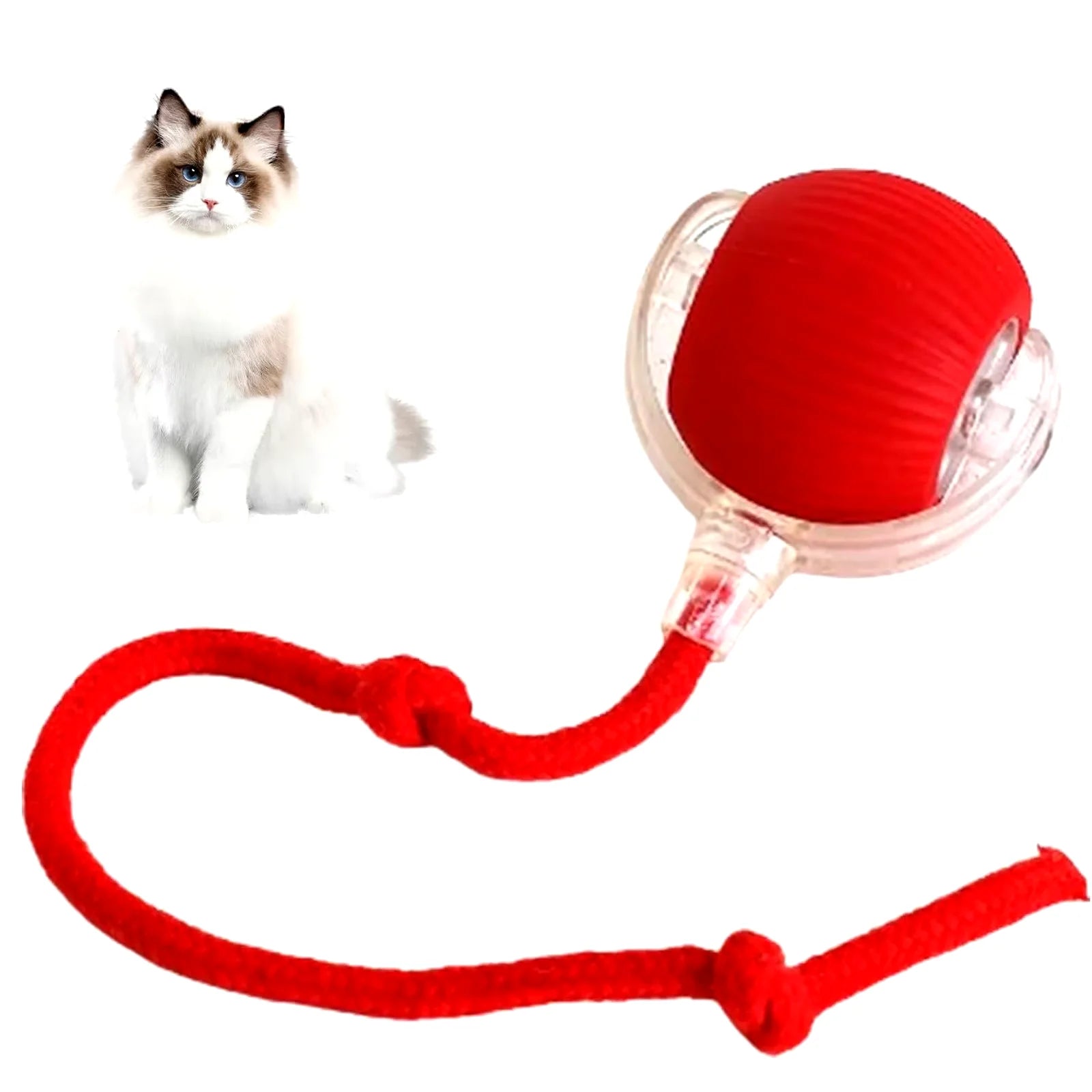 Interactive Rechargeable Cat Rolling Ball Toy - Smart Pet Entertainment 2024