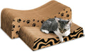(2 in 1) Cardboard Cat Scratching Pad, Cat Scratchers for Indoor Cats - Cat Lounger Scratcher - Rascador Para Gatos (Large)