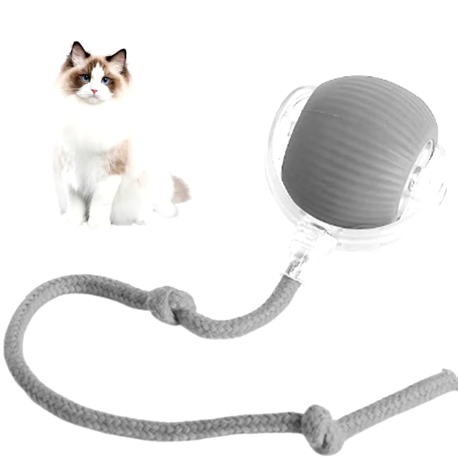 Interactive Rechargeable Cat Rolling Ball Toy - Smart Pet Entertainment 2024