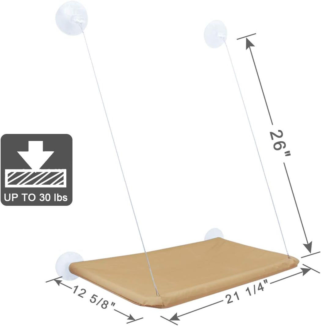 Cat Window Perch Seat Hammock Strong Suction Cups Holds up to 30Lbs