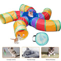 Yiliangx Cat Tunnels, Cat Tubes and Tunnels Collapsible S-Shaped Cat Toys, Kitty Tunnels with Play Ball, Indoor, Interactive Pet Tube Toys for Puppy, Kitty, Kitten, Rabbit , 5 Way
