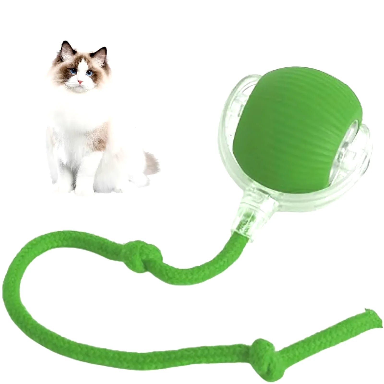 Interactive Rechargeable Cat Rolling Ball Toy - Smart Pet Entertainment 2024