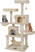 Large Indoor Cat Tree, Cat Tower, Cat Apartment, Cat Habitat, Multi-Level Cat Activity Center with Plush Balls