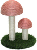 Mushroom Cat Scratcher, Tall Cat Kitten Scratching Post for Indoor Cats and Kittens, Natural Sisal Cat Scratchers